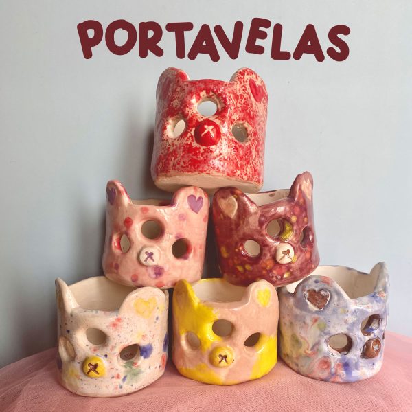 Portavelas cerámica LuminOSOS